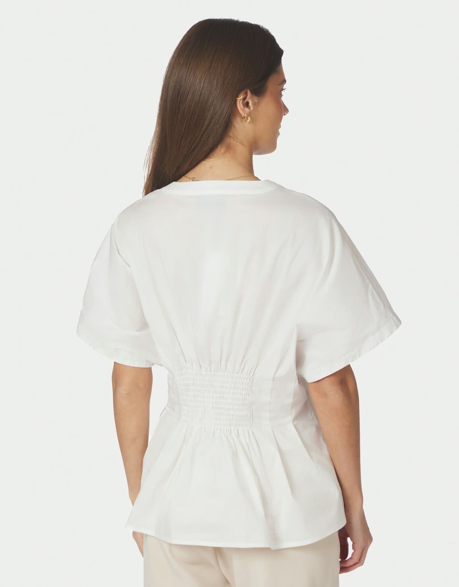 Blouse Poplin 'Adamma' - White - Neo Noir