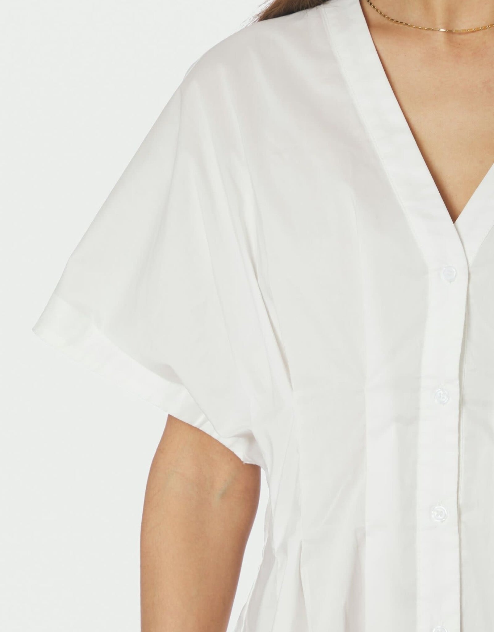 Blouse Poplin 'Adamma' - White - Neo Noir