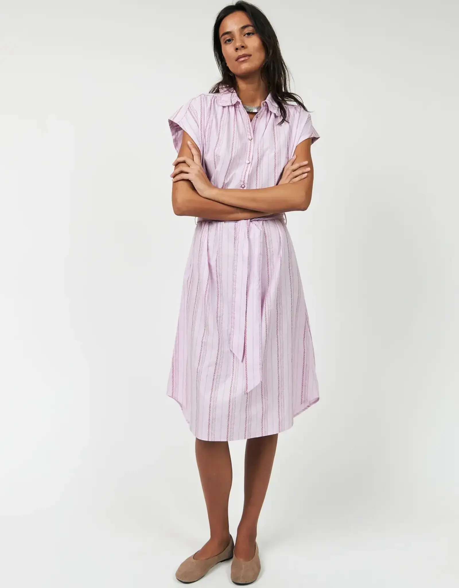 Lollys Laundry Jurk 'Bey' - Lilac - Lollys Laundry