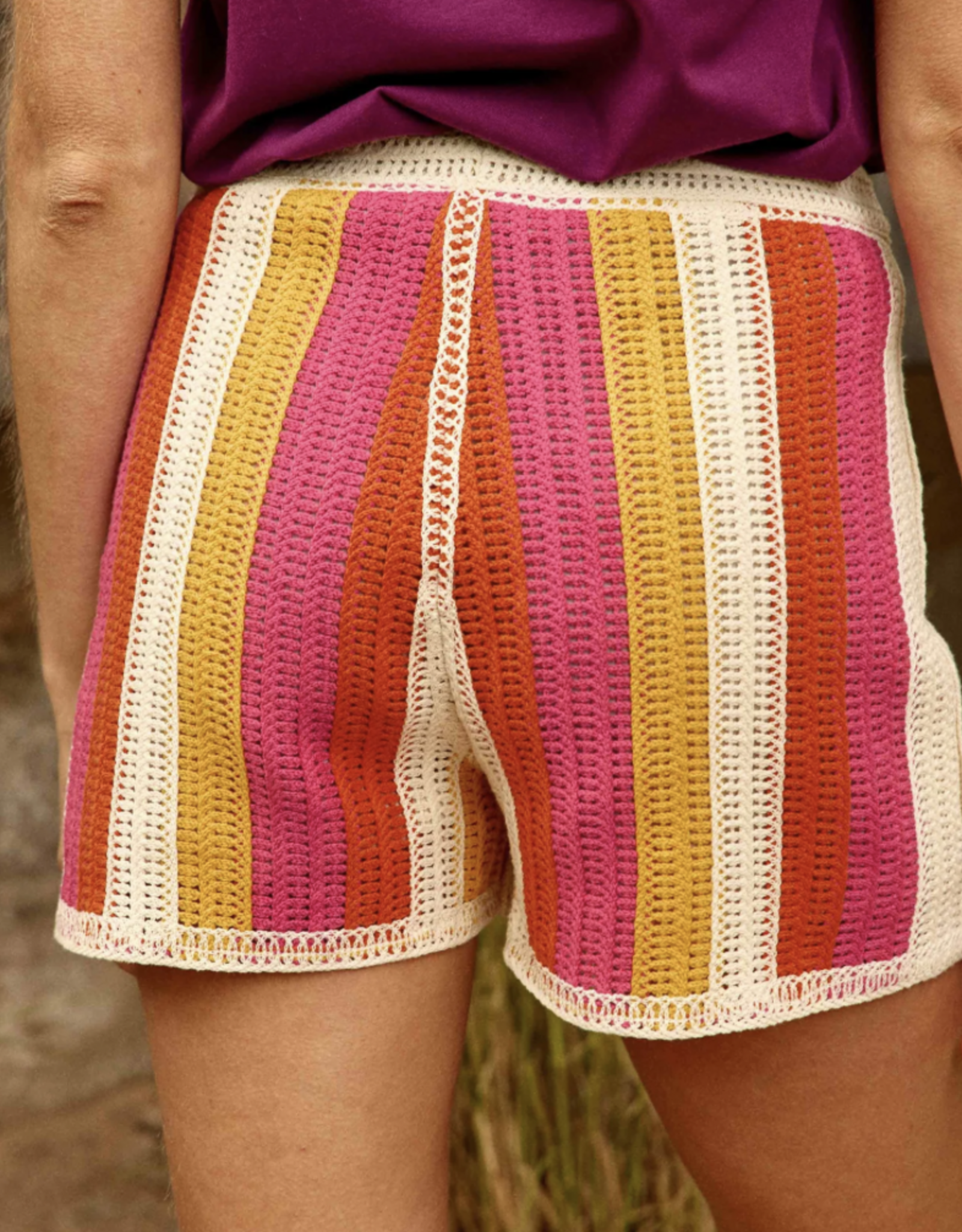 La Petite Etoile Short 'Sona' - Rayures - La Petite Etoile