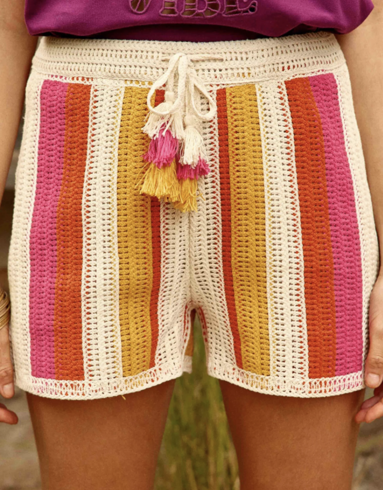 La Petite Etoile Short 'Sona' - Rayures - La Petite Etoile