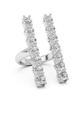 Billion Avenue Iris Diamond Ring - Silver - Billion Avenue