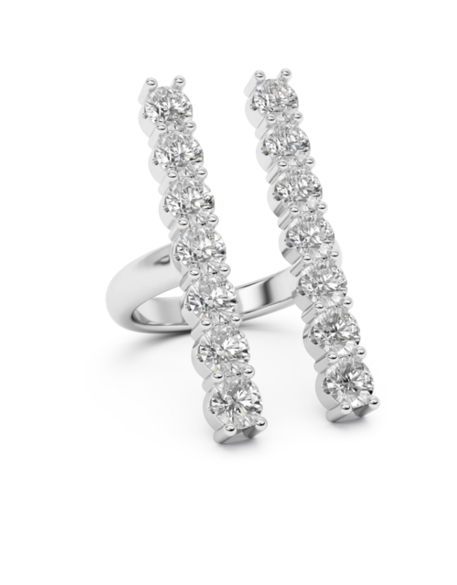 Billion Avenue Iris Diamond Ring - Silver - Billion Avenue