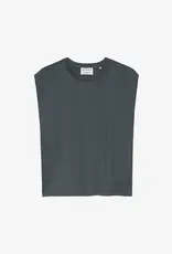 Catwalk Junkie Top 'Folded Shoulder' - Carbon - Catwalk Junkie