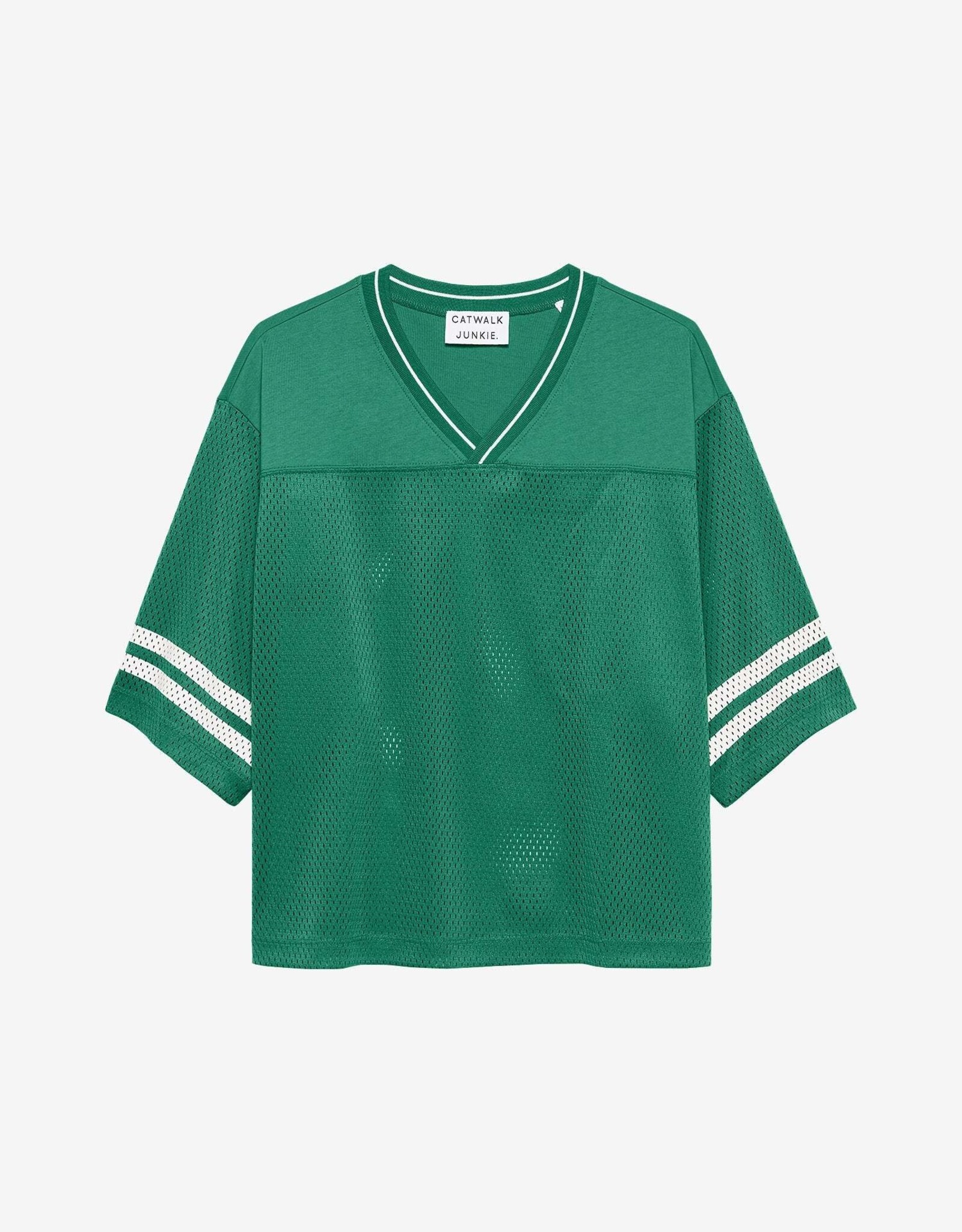 Catwalk Junkie T-Shirt  'Football Jersey' - Wild Green - Catwalk Junkie