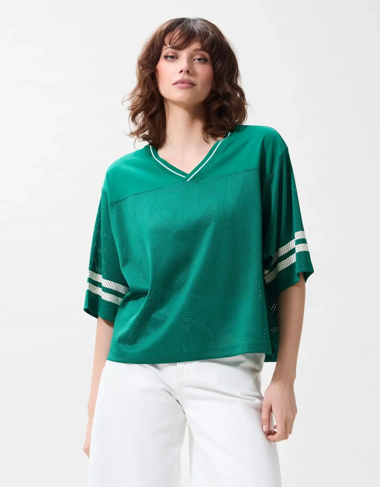 Catwalk Junkie T-Shirt  'Football Jersey' - Wild Green - Catwalk Junkie