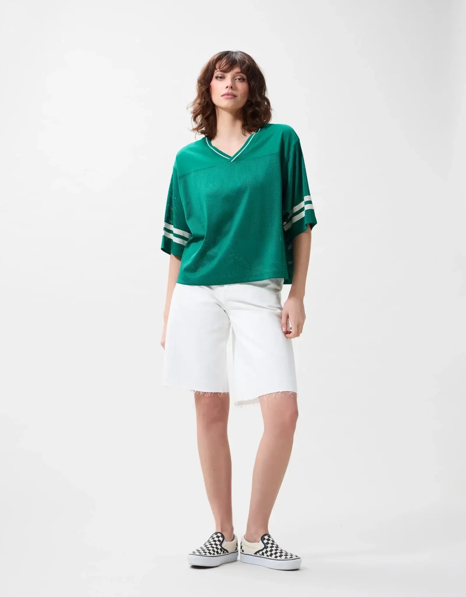 Catwalk Junkie T-Shirt  'Football Jersey' - Wild Green - Catwalk Junkie