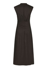 Jurk Poplin 'Irena' - Chocolate Brown - Neo Noir