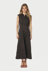 Jurk Poplin 'Irena' - Chocolate Brown - Neo Noir