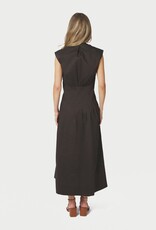 Jurk Poplin 'Irena' - Chocolate Brown - Neo Noir
