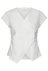Top Poplin 'Fidi' - White - Neo Noir