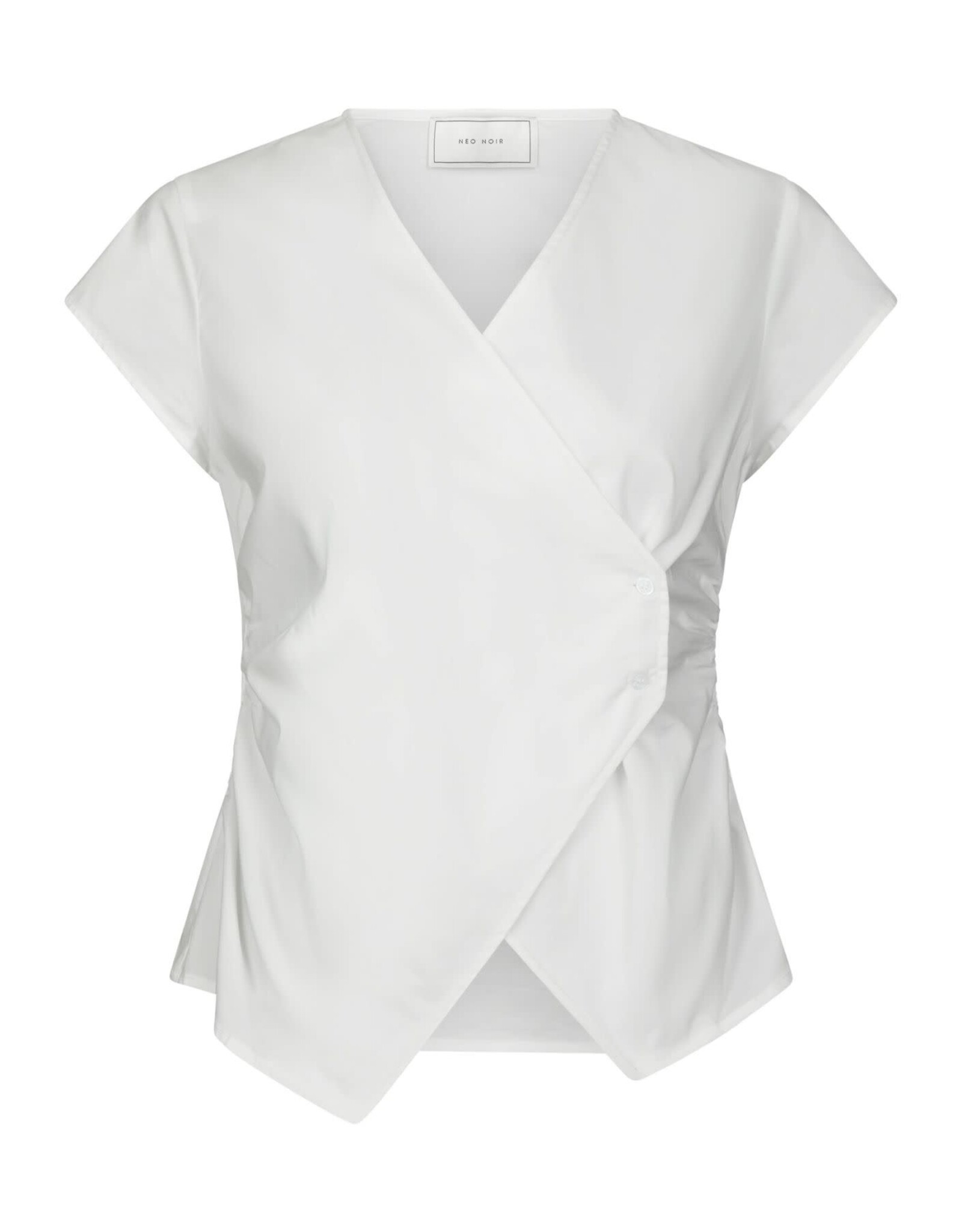 Top Poplin 'Fidi' - White - Neo Noir