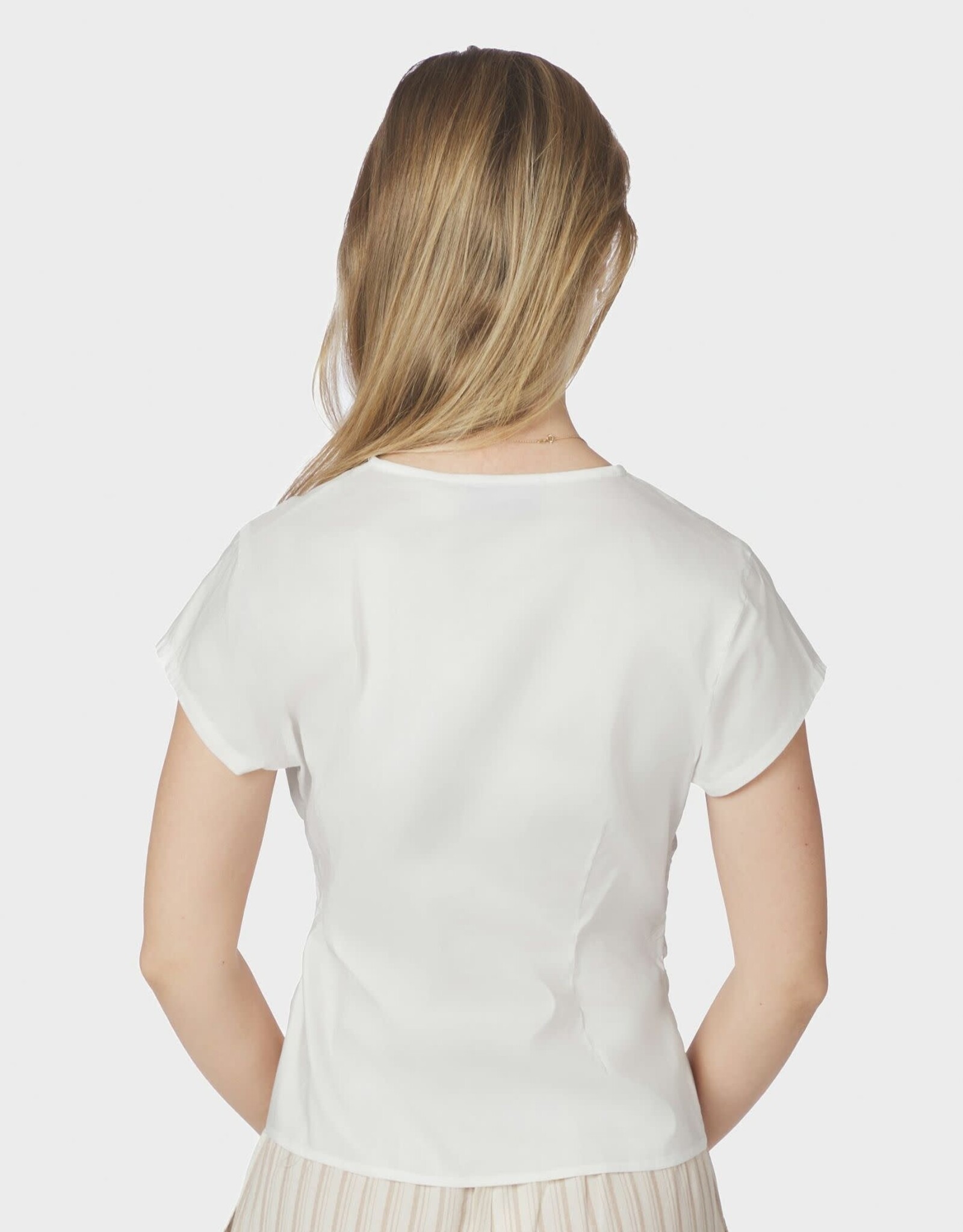Top Poplin 'Fidi' - White - Neo Noir