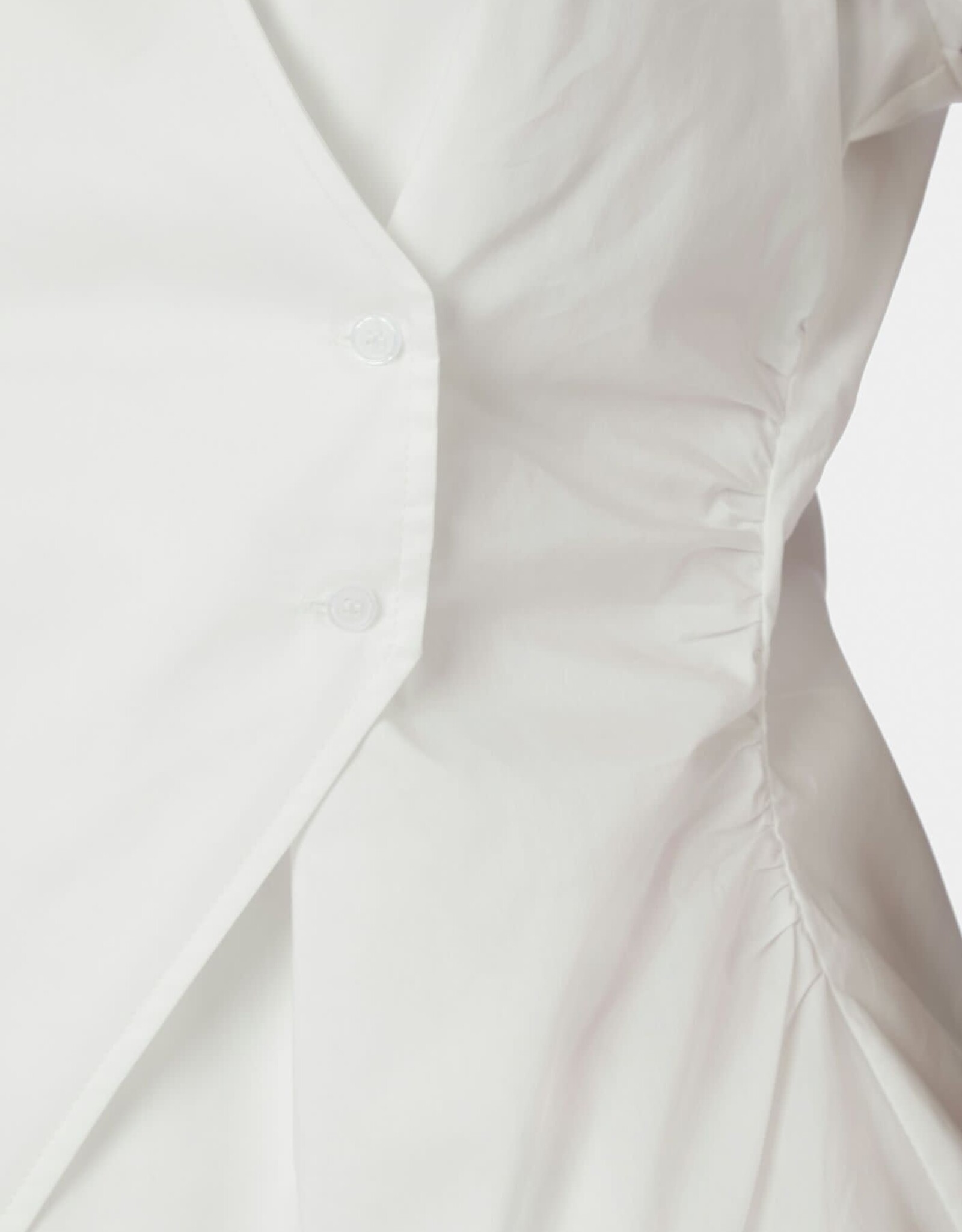 Top Poplin 'Fidi' - White - Neo Noir