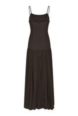 Jurk Voile 'Jackie' - Dark Brown - Neo Noir