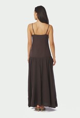 Jurk Voile 'Jackie' - Dark Brown - Neo Noir