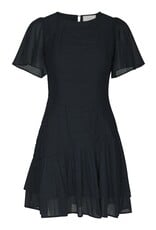 Jurk Voile 'Circle S' - Navy - Neo Noir