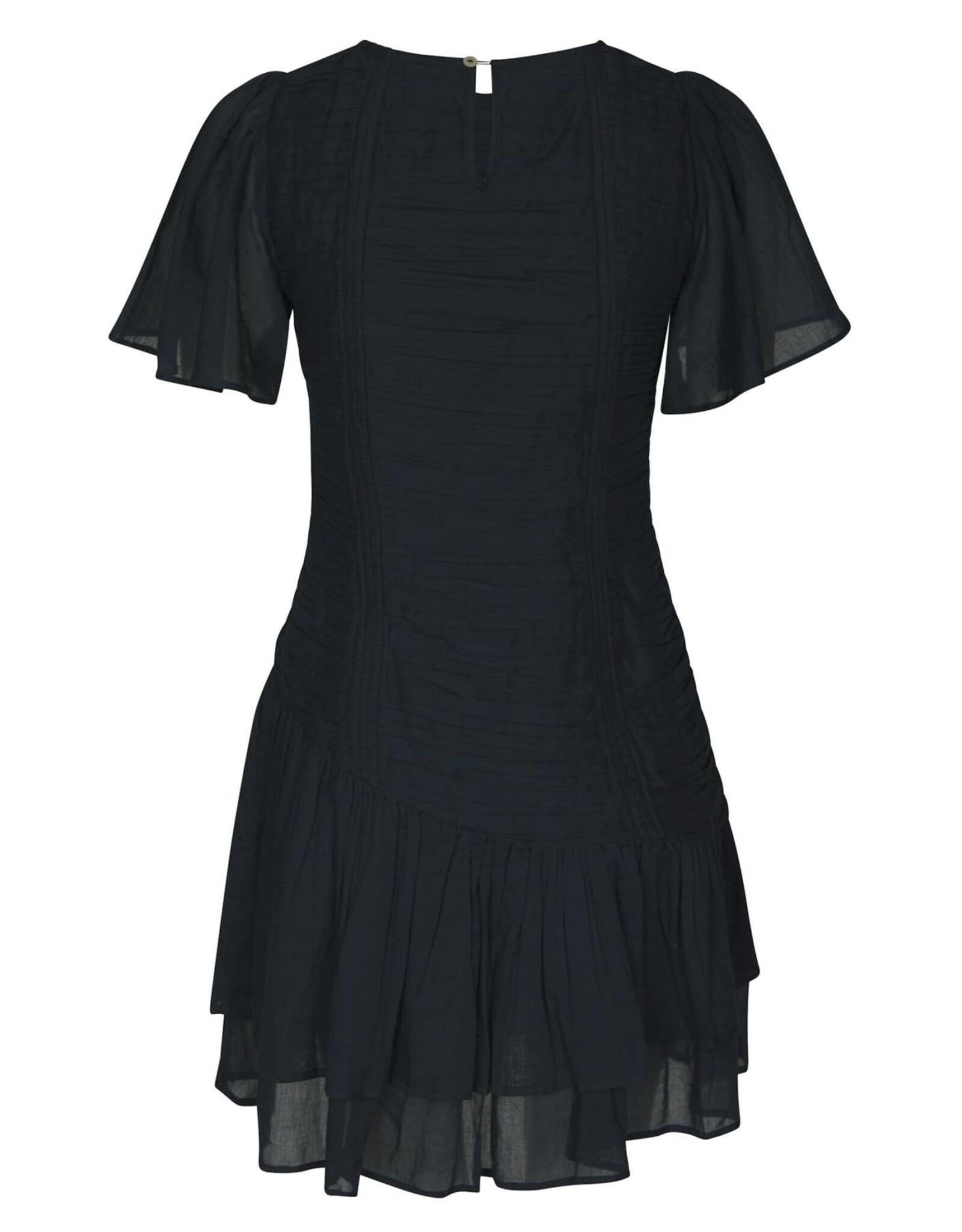 Jurk Voile 'Circle S' - Navy - Neo Noir