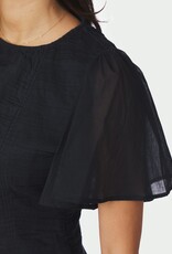 Jurk Voile 'Circle S' - Navy - Neo Noir