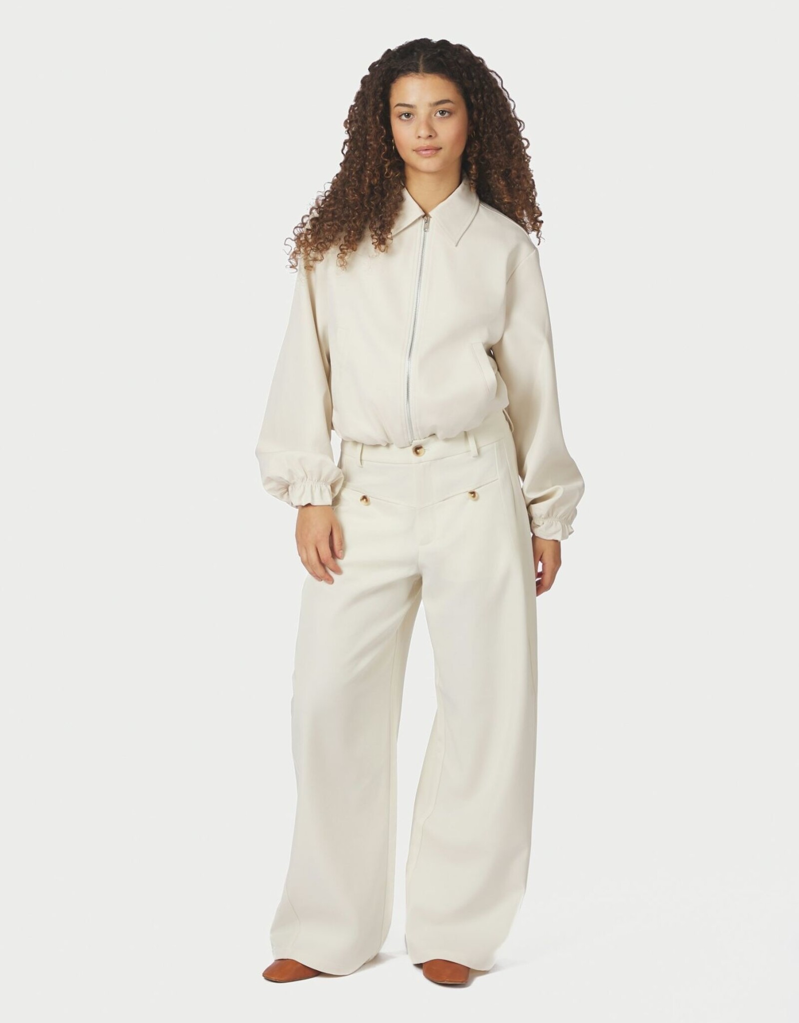 Broek 'Massie' - Off White - Neo Noir