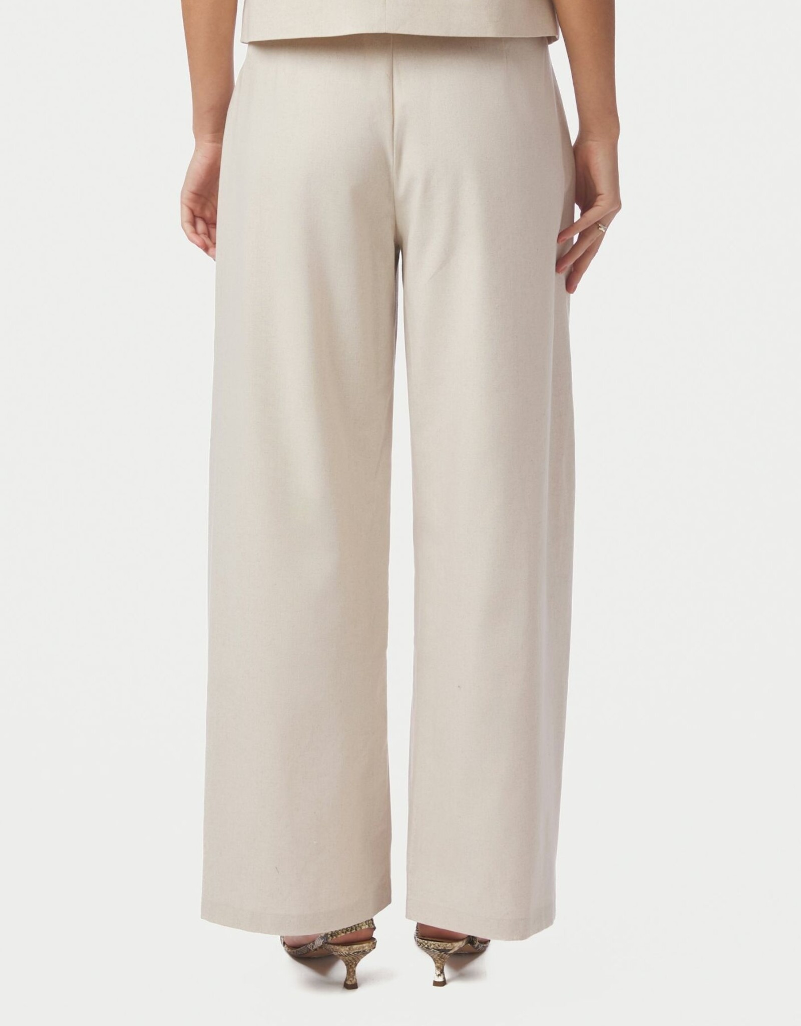 Broek Linen 'Essiall' - Creme - Neo Noir