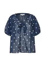 Lollys Laundry Blouse 'Pine' - Dark Blue - Lollys Laundry