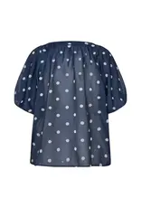 Lollys Laundry Blouse 'Pine' - Dark Blue - Lollys Laundry