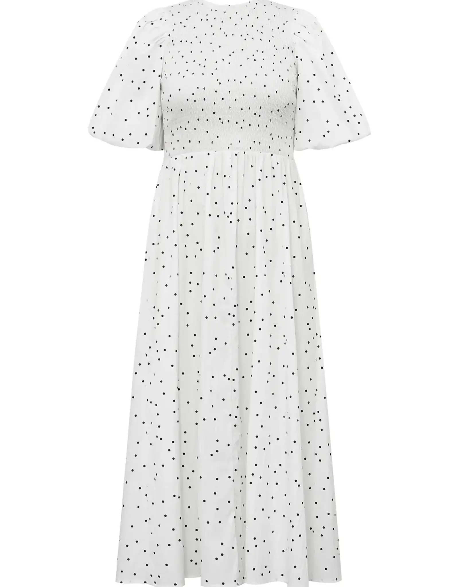 A view Jurk Dot 'Tabita' - White With Black Dots - A View