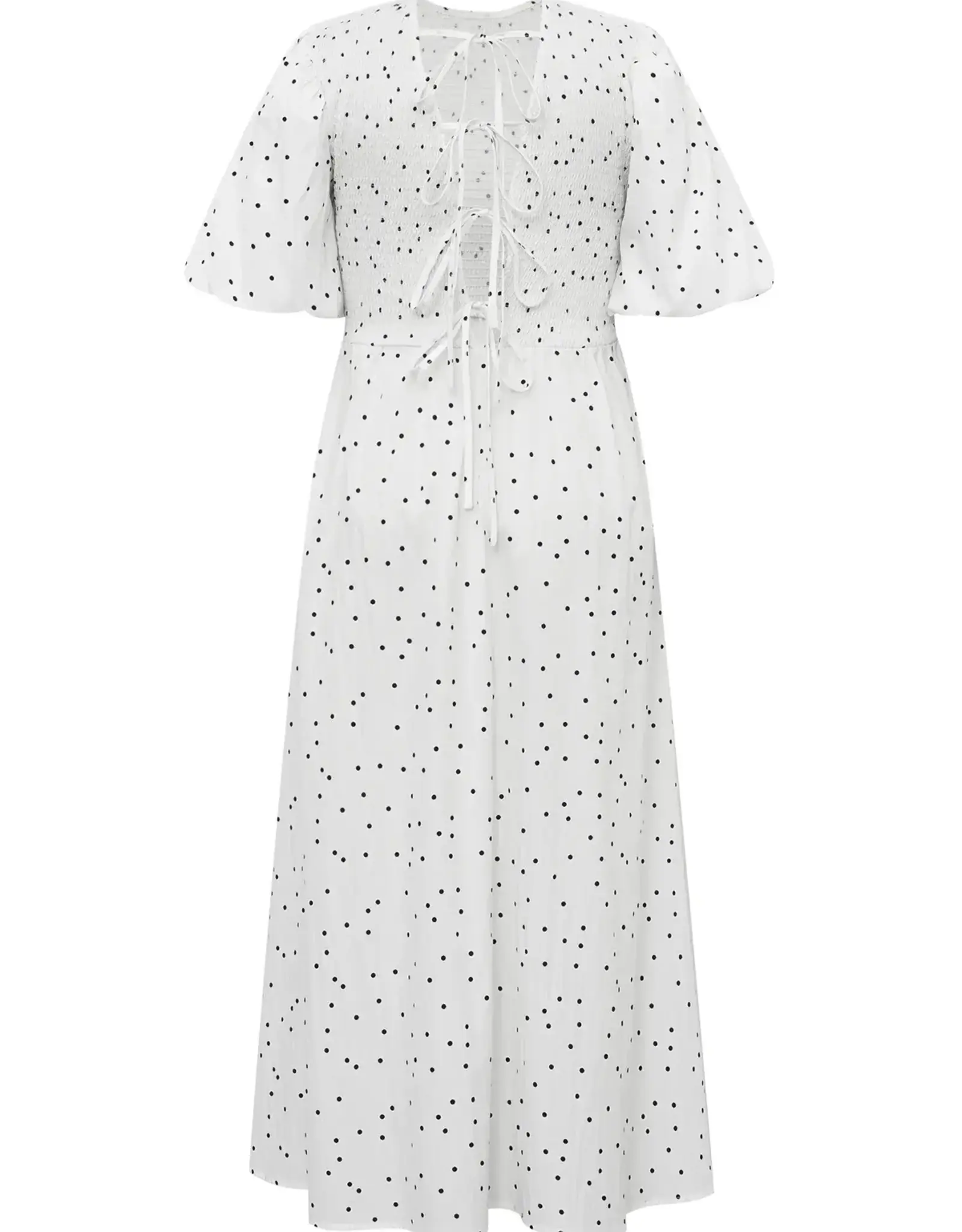 A view Jurk Dot 'Tabita' - White With Black Dots - A View