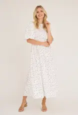 A view Jurk Dot 'Tabita' - White With Black Dots - A View