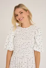 A view Jurk Dot 'Tabita' - White With Black Dots - A View