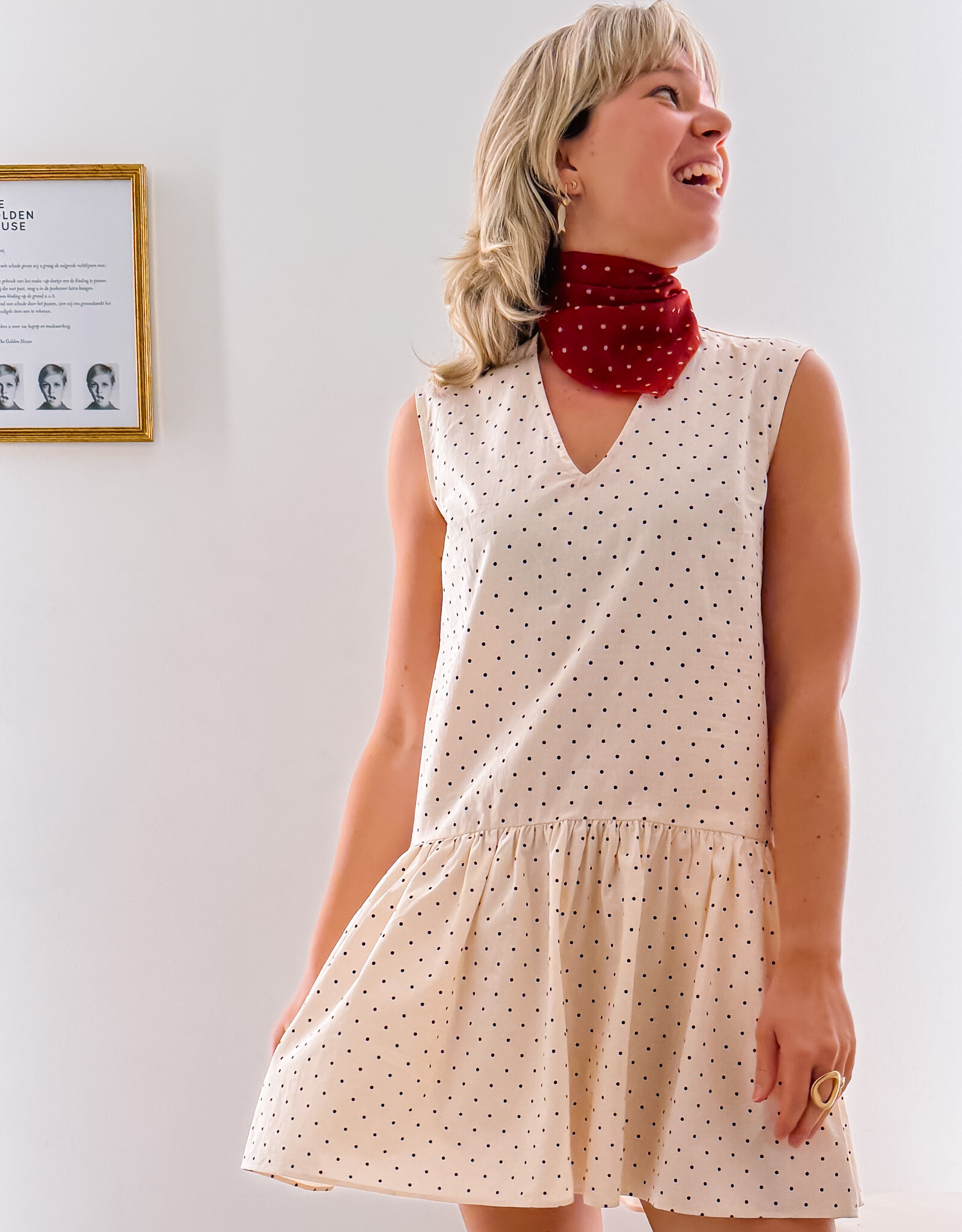 The Golden House Ad Jurk 'Holly' - Pois - Adoré