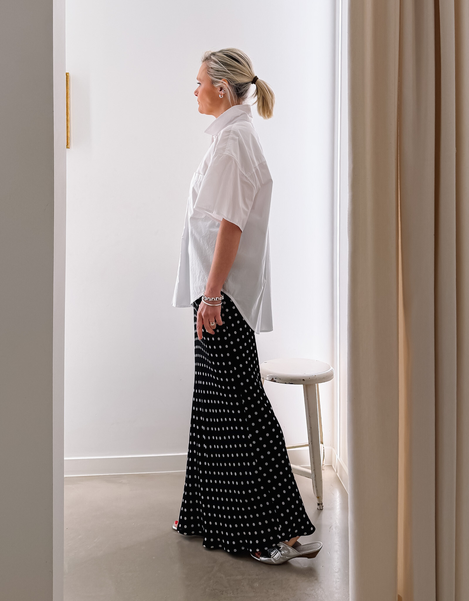 Rok Crepe Dot 'Viso' - Black - Neo Noir