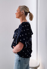 Lollys Laundry Blouse 'Pine' - Dark Blue - Lollys Laundry