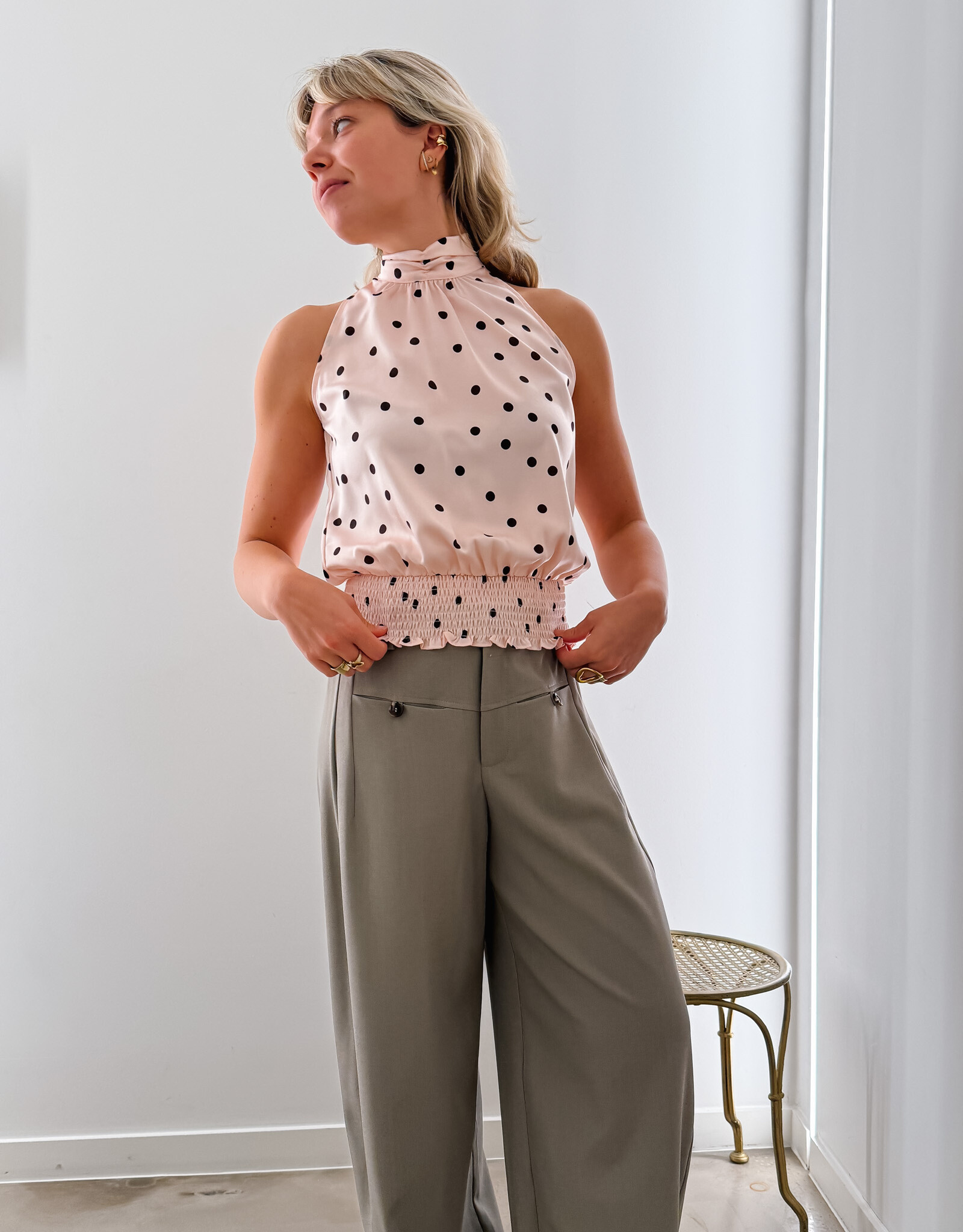 Broek 'Massie' - Warm Grey - Neo Noir