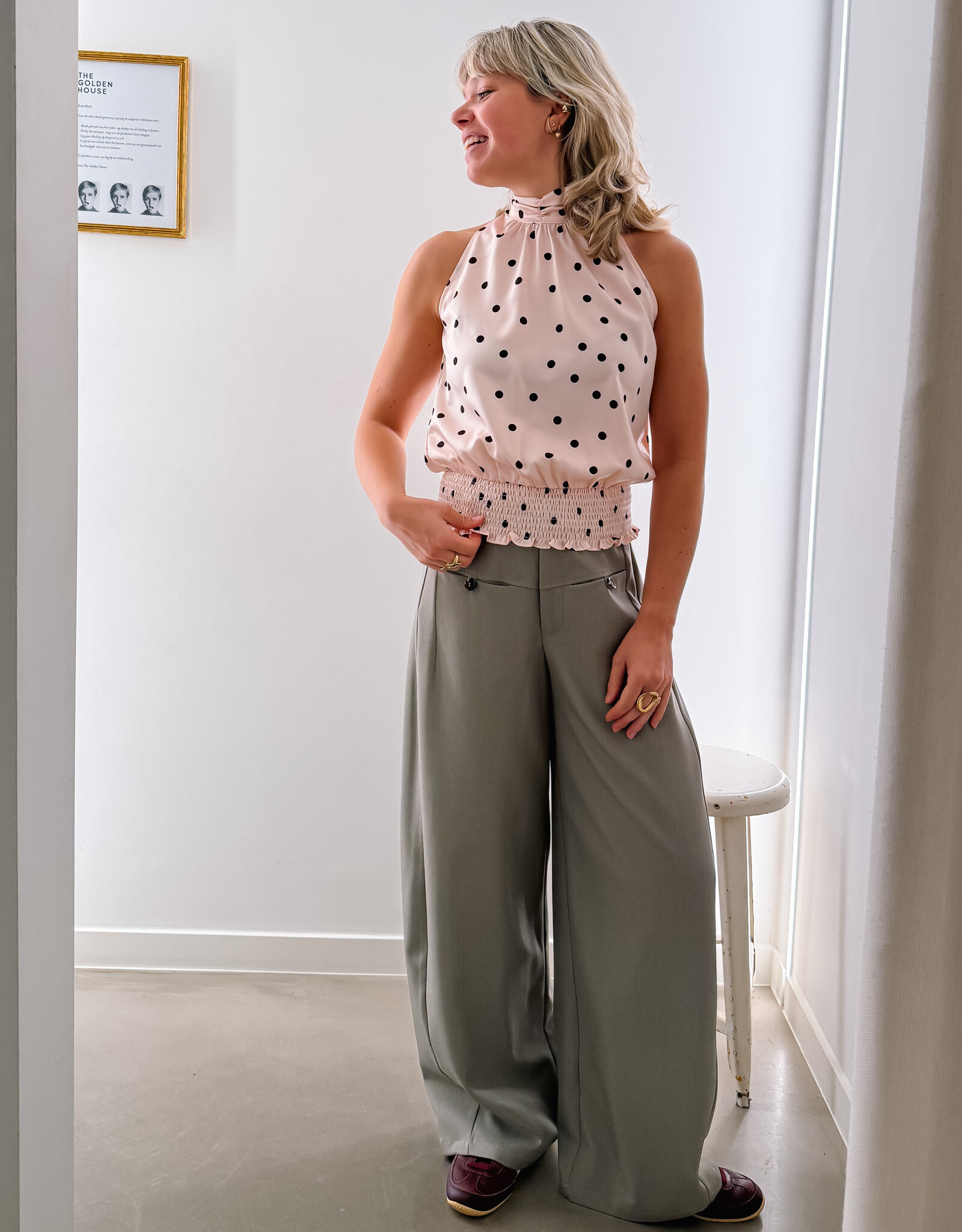 Broek 'Massie' - Warm Grey - Neo Noir