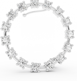 Billion Avenue Ray Diamond Earstud Left - Silver - Billion Avenue