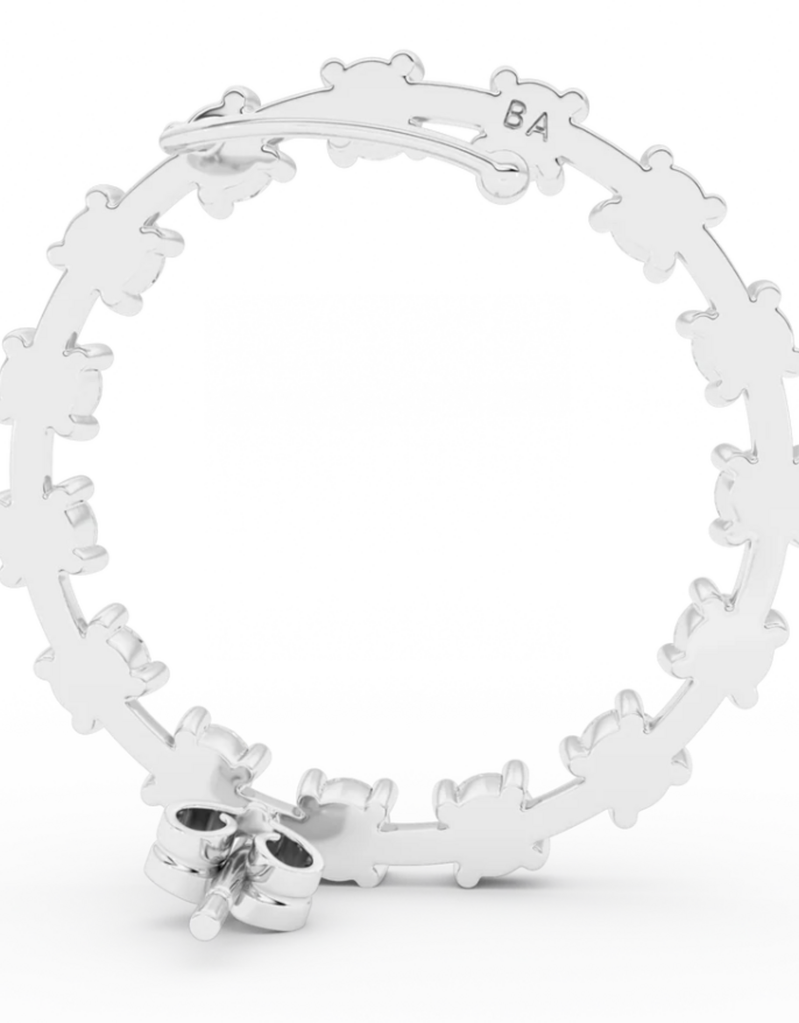 Billion Avenue Ray Diamond Earstud Left - Silver - Billion Avenue