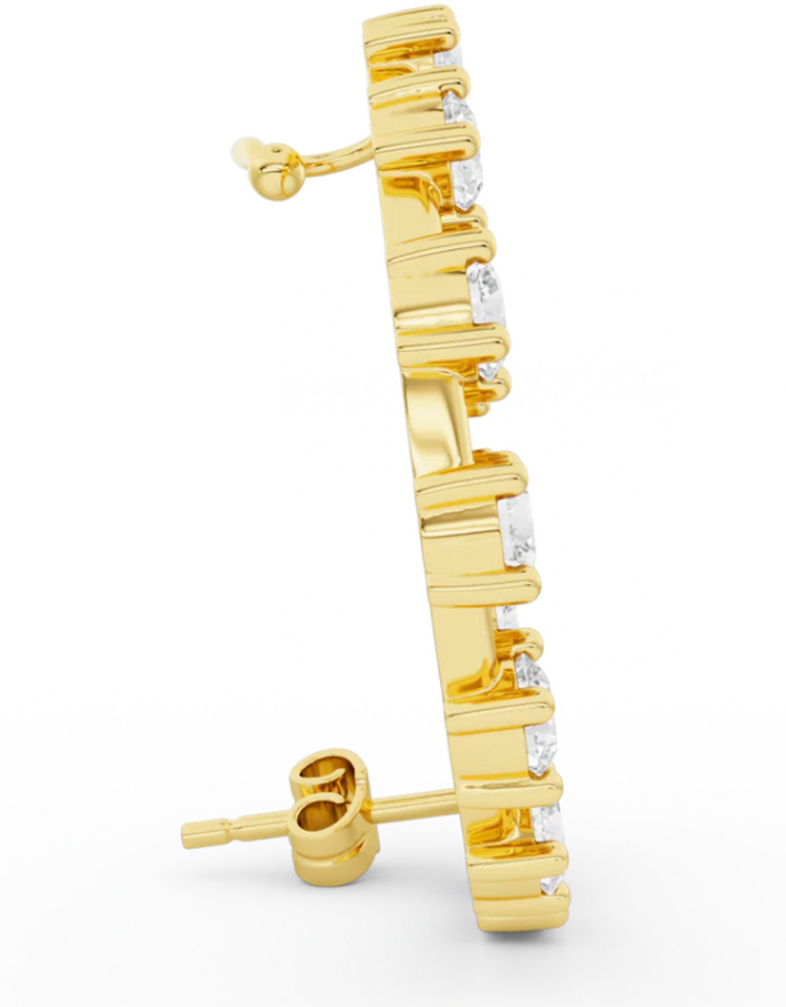 Billion Avenue Ray Diamond Earstud Right - Gold - Billion Avenue