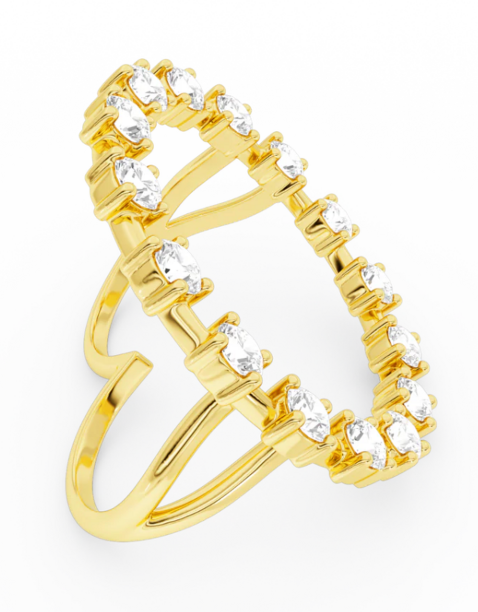 Billion Avenue Ray Diamond Ring - Gold - Billion Avenue