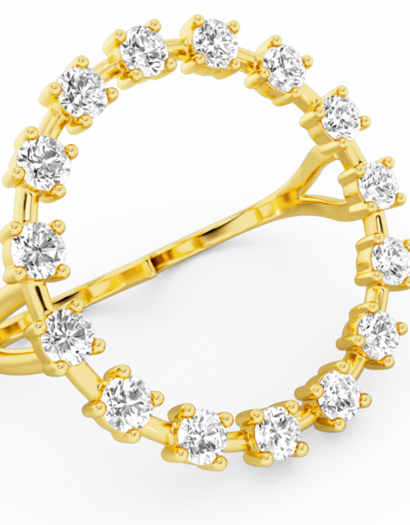 Billion Avenue Ray Diamond Ring - Gold - Billion Avenue