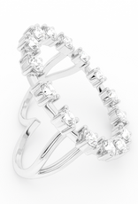 Billion Avenue Ray Diamond Ring - Silver - Billion Avenue