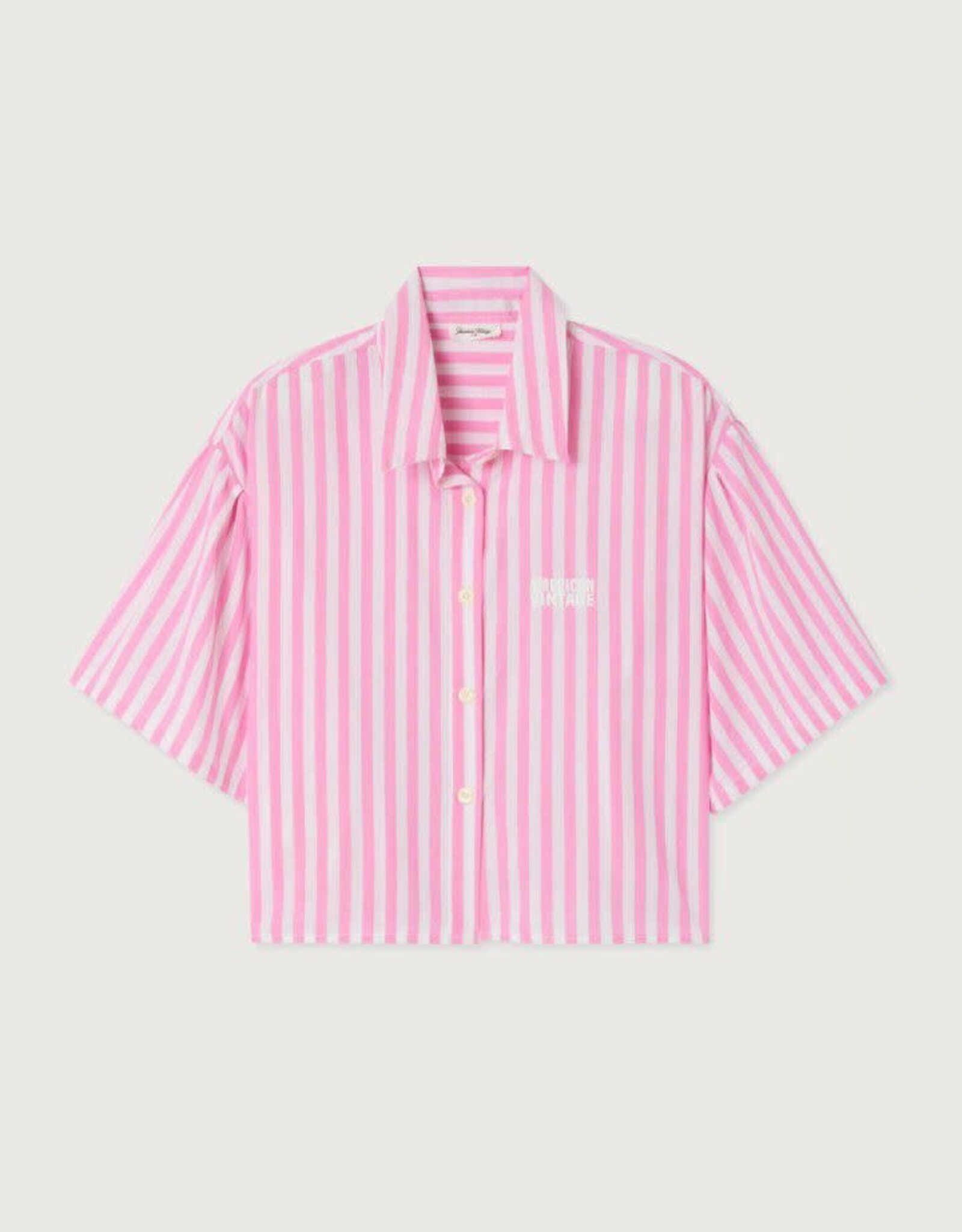 American Vintage Blouse 'Vextown' - Rayures Rose - Vex06A -  American Vintage