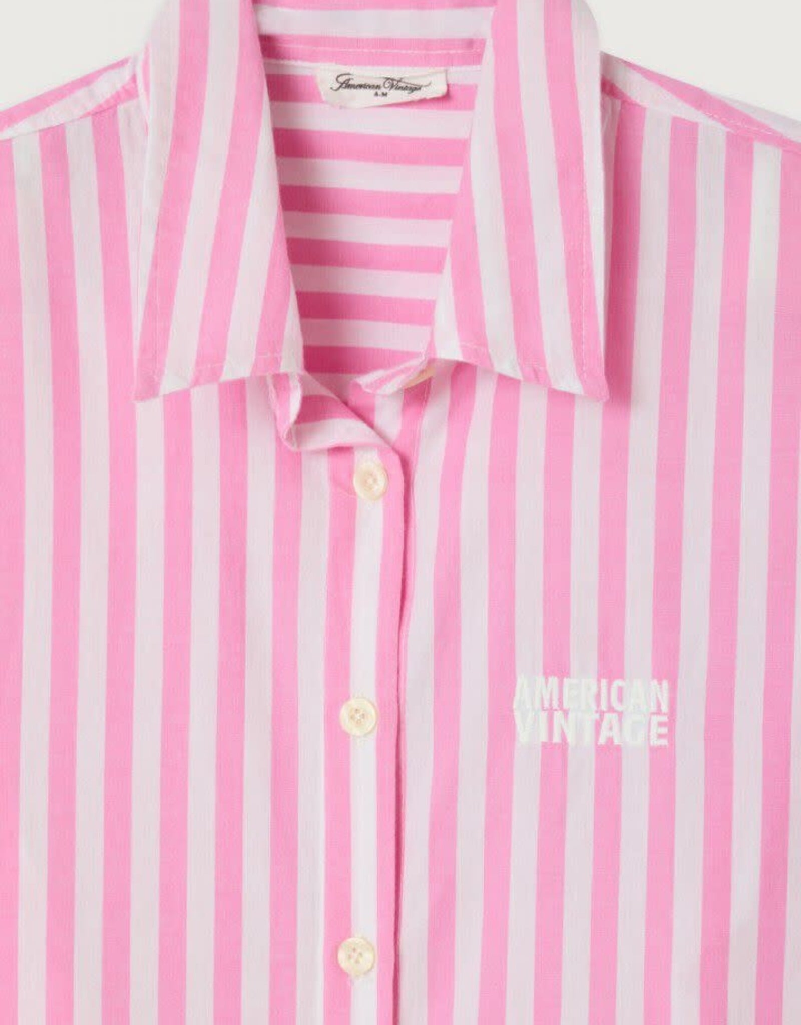 American Vintage Blouse 'Vextown' - Rayures Rose - Vex06A -  American Vintage