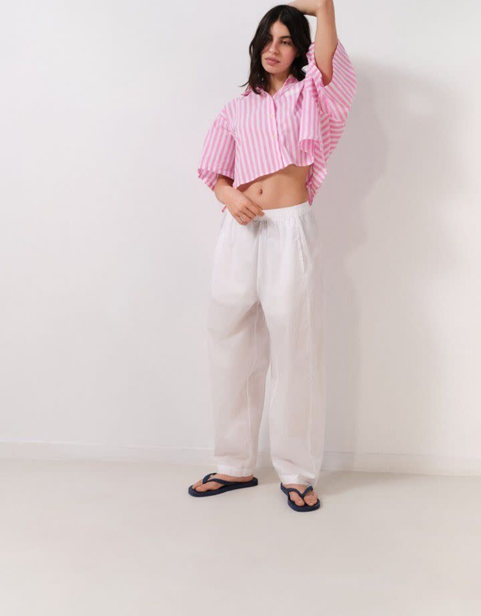 American Vintage Blouse 'Vextown' - Rayures Rose - Vex06A -  American Vintage