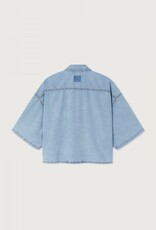 American Vintage Blouse 'Paybou' - Blue Snow - Pay06A -  American Vintage