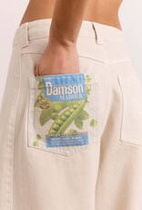 Damson Madder Jeans Barrel 'Erika' - Stone - Damson Madder