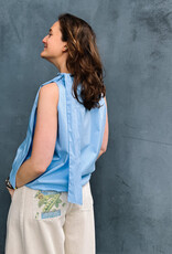 Damson Madder Jeans Barrel 'Erika' - Stone - Damson Madder