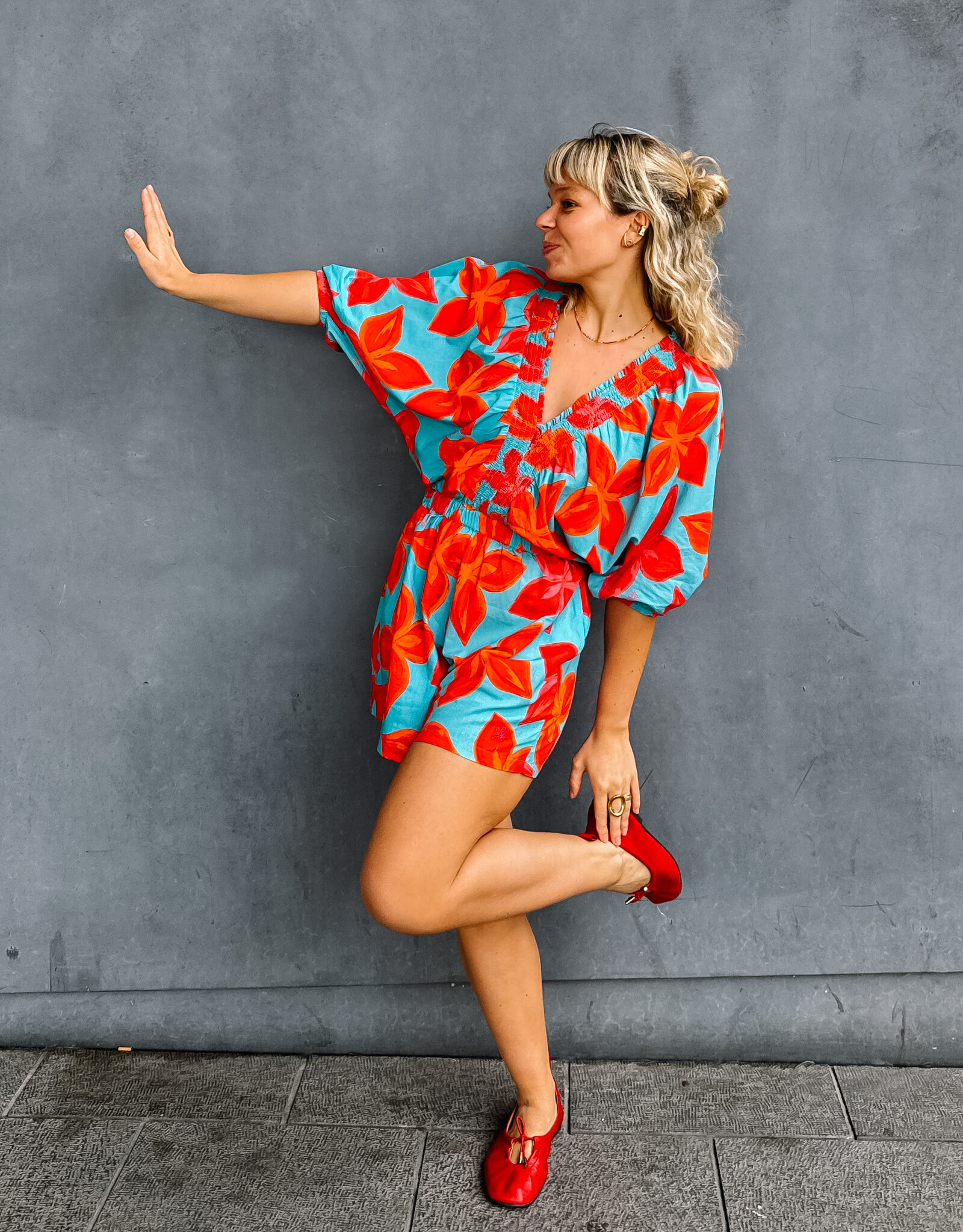 Harper&Yve Playsuit 'Melly' - Fragile Flower - Harper&Yve