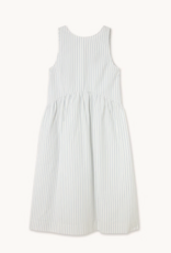 The Tiny Big Sister Jurk Striped 'Low Back' - White - The Tiny Big Sister